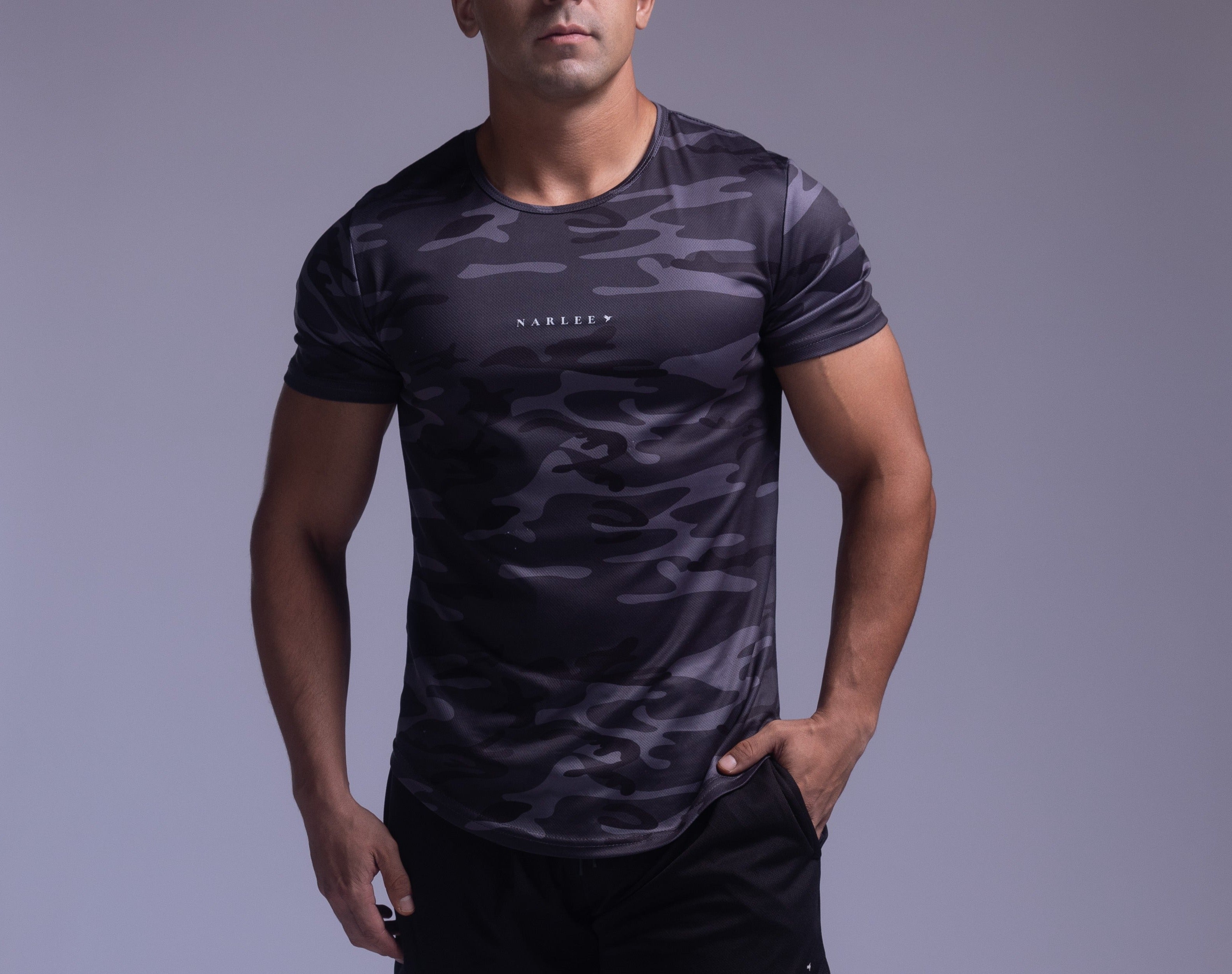 Apex Short Sleeve Tee Black Camo