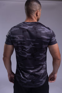 Apex Short Sleeve Tee Black Camo