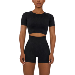 Zebra Seamless Shorts Black