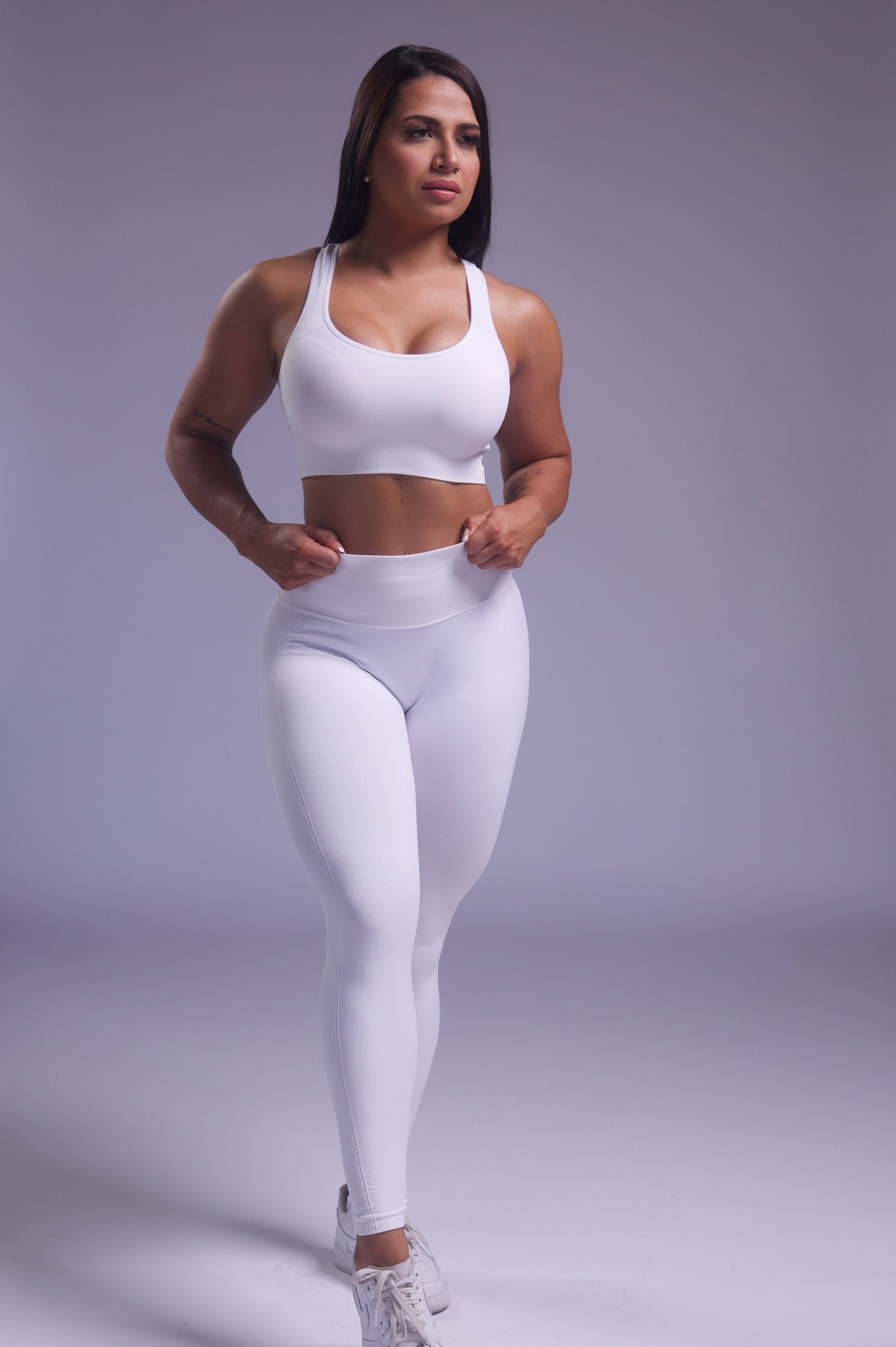 Infinity Seamless Leggings White