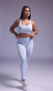 Infinity Seamless Leggings Light Blue