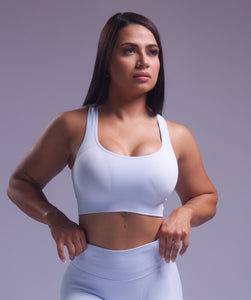 Infinity Seamless Sports Bra Light Blue