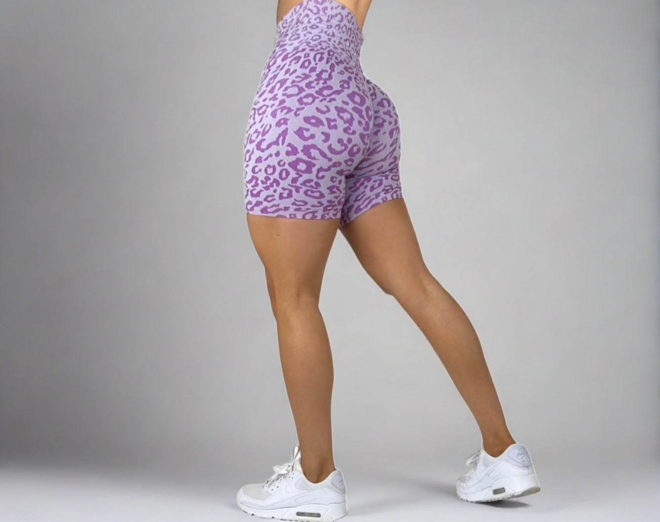Seamless Leopard Shorts Purple