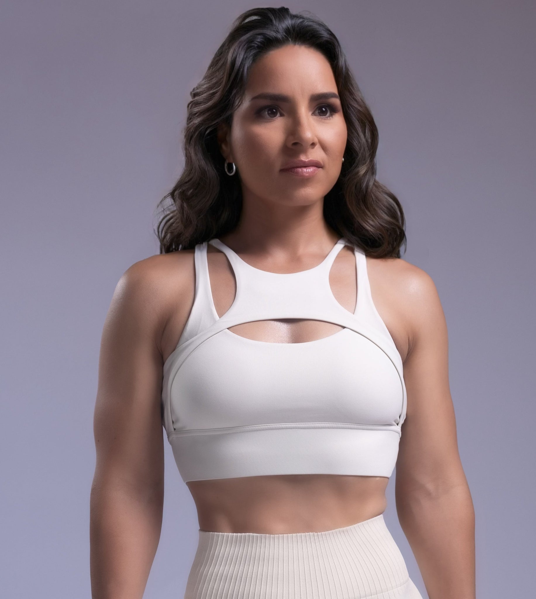 Bae sports Bra White