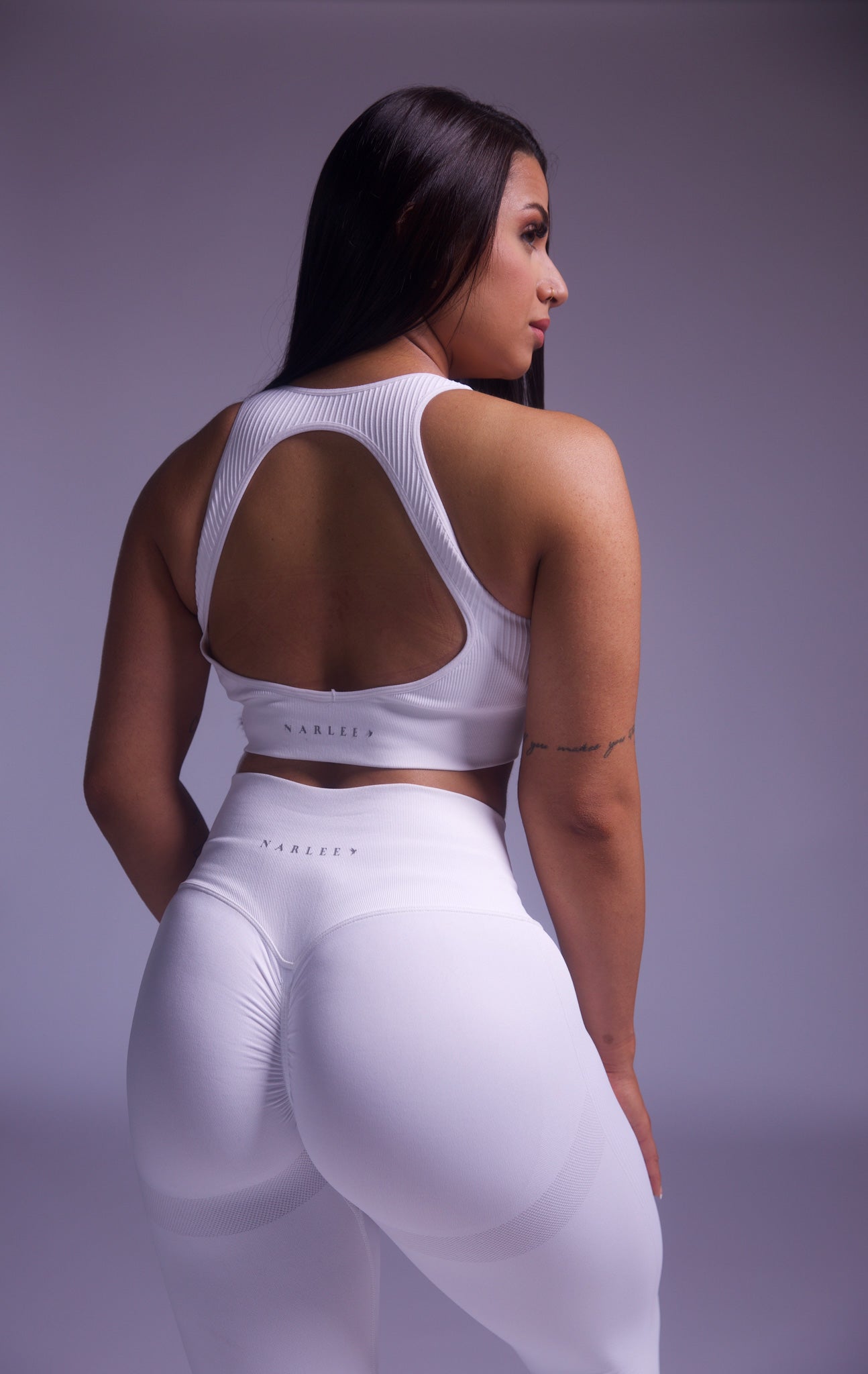 Infinity Seamless Sports Bra White