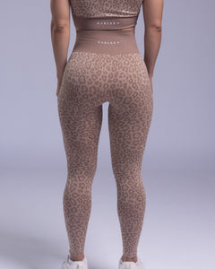 Leopard Print Leggings Khaki