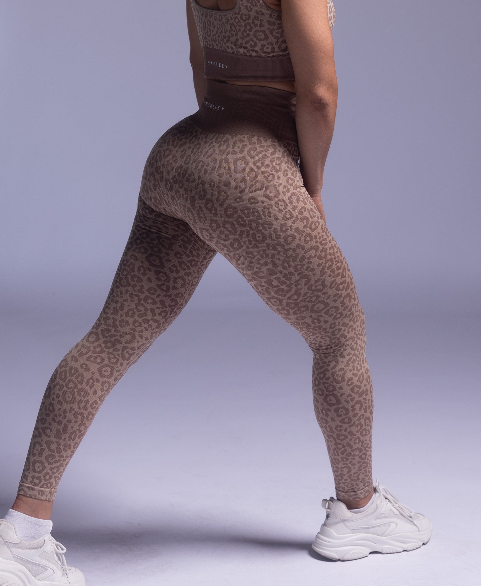 Leopard Print Leggings Khaki