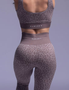 Leopard Print Leggings Brown