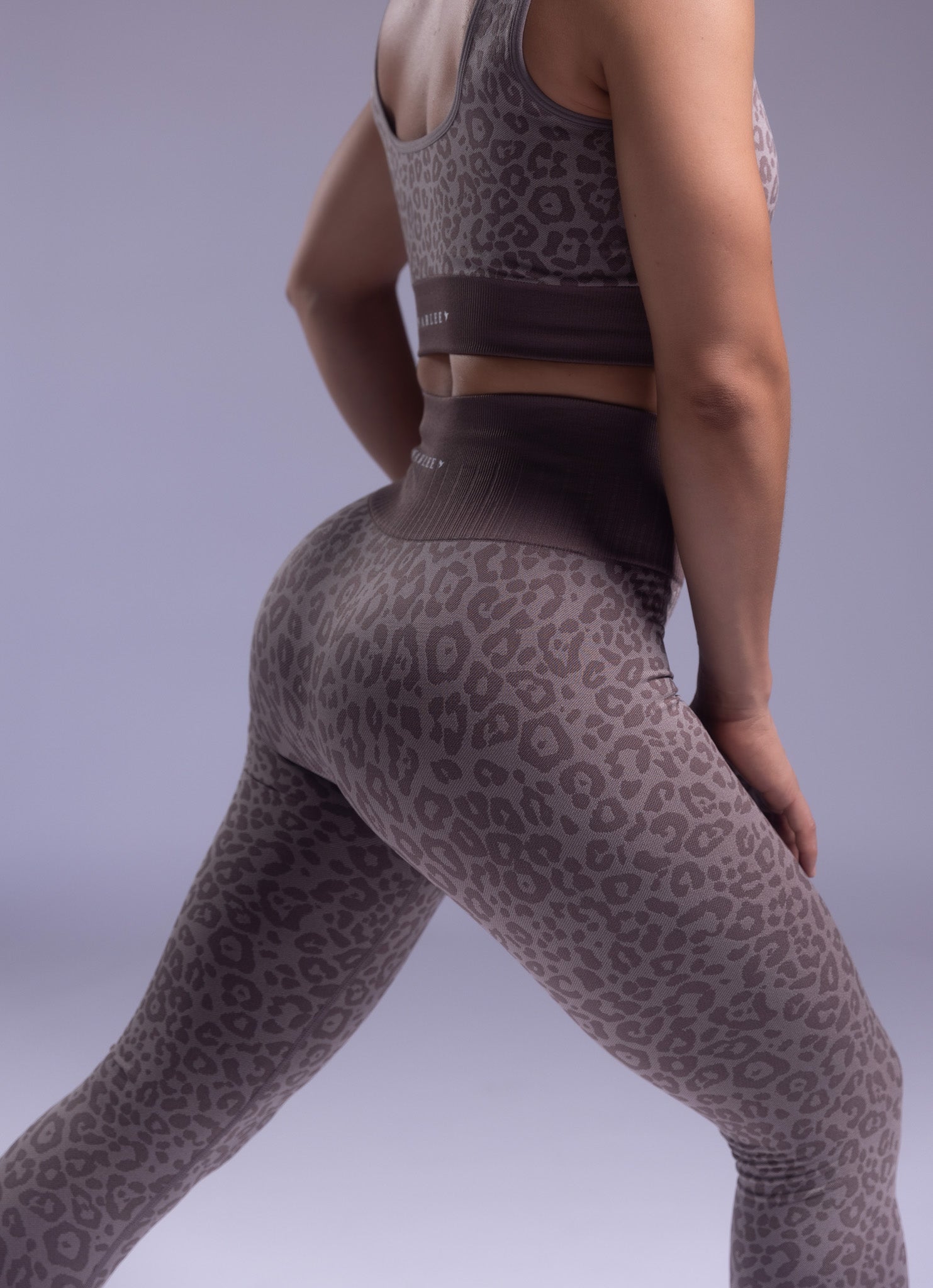 Leopard Print Leggings Brown