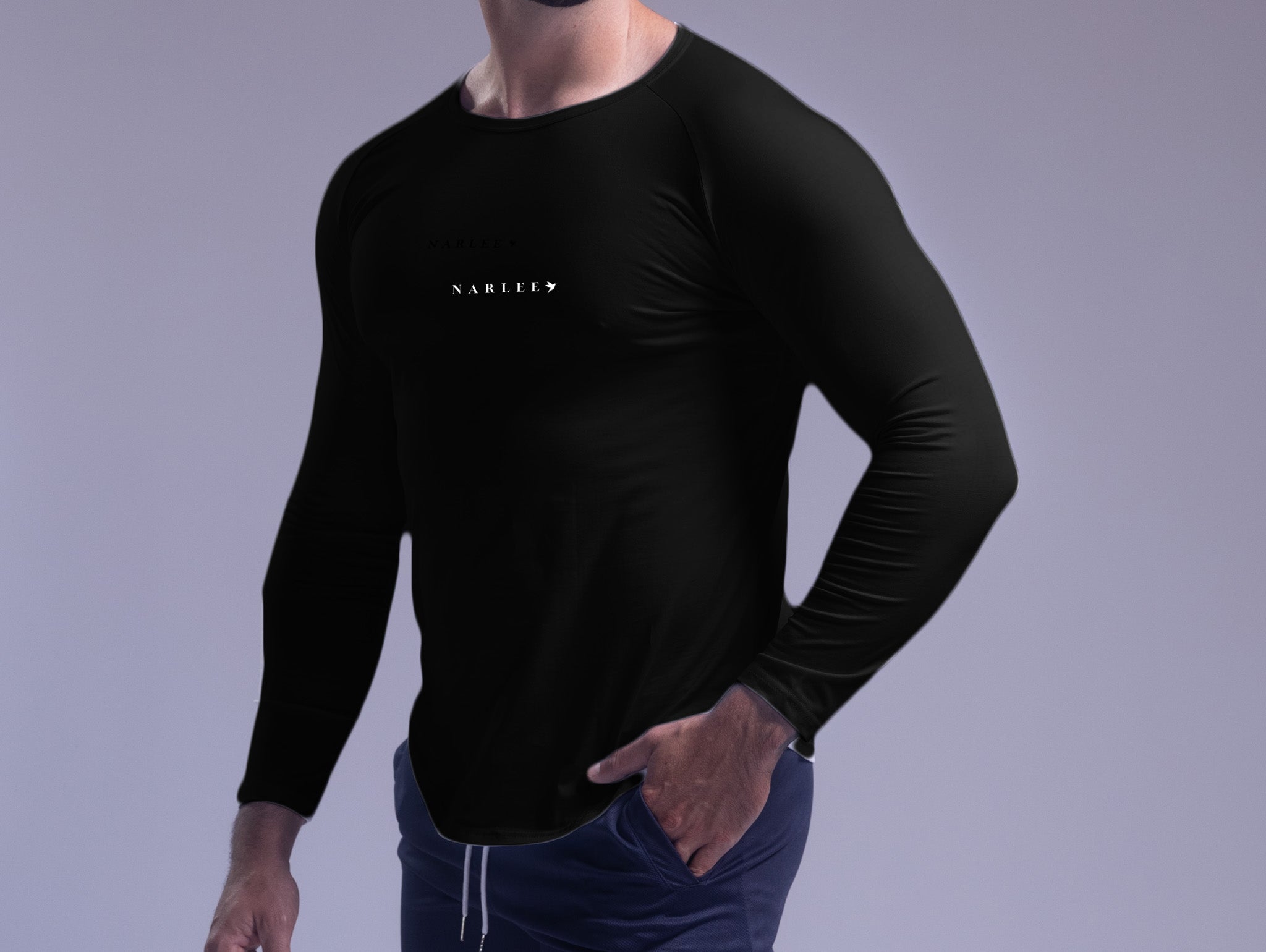 Signature Long Sleeve Tee Black