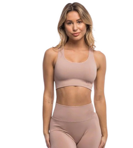 Infinity Seamless Sports Bra Mocha