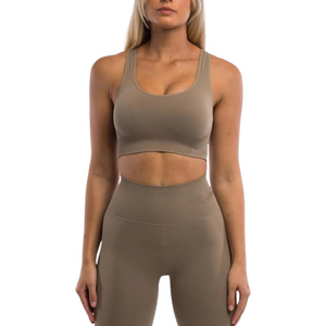 Infinity Seamless Sports Bra Mocha