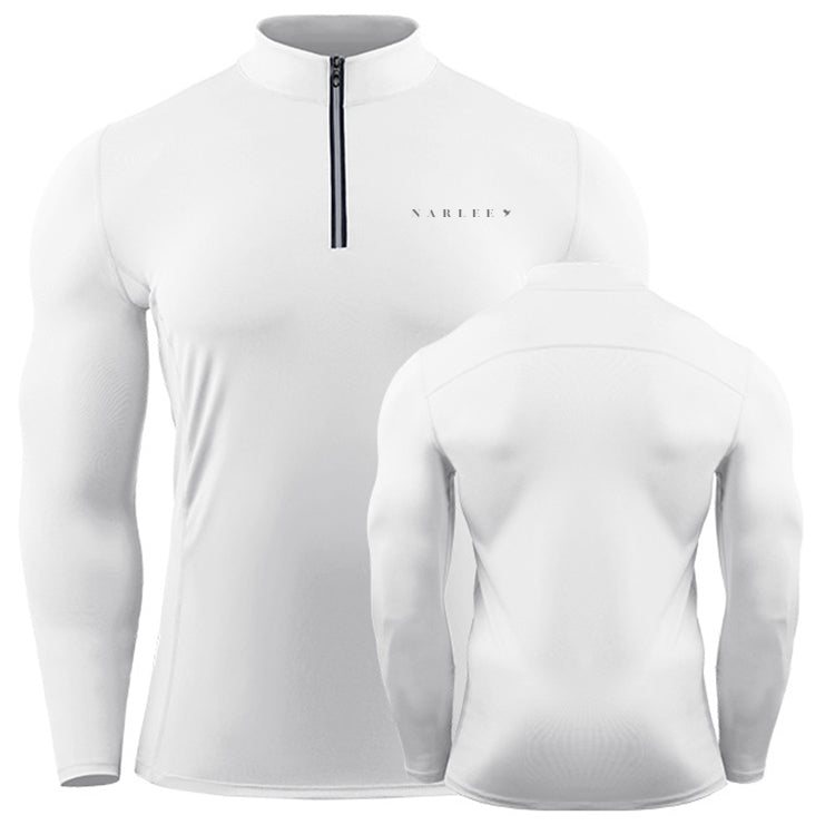 Armor quarter zip long sleeve Tee Wine-Red